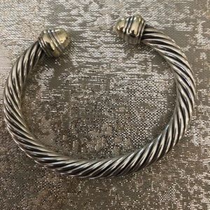 Classic Cable Yurman 7mm Bracelet with gold